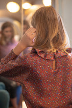 Load image into Gallery viewer, CARMEN BLOUSE - BORDEAUX SILK