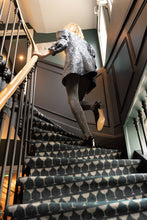 将图片加载到图库查看器,ROBE SIHUA - BROCART DE SOIE BLEU