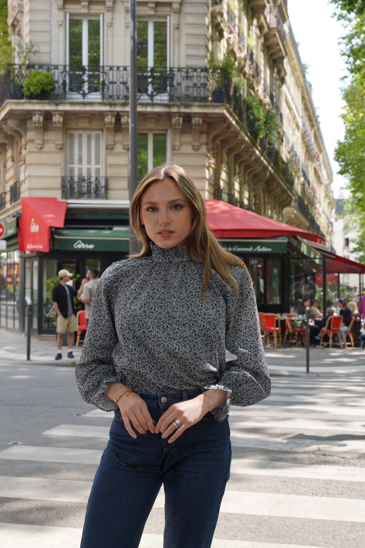 BLOUSE ALICE - LIBERTY BLEU