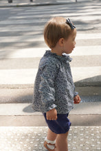 Charger l&#39;image dans la galerie, BLOUSE MINI CARMEN - LIBERTY BLEU
