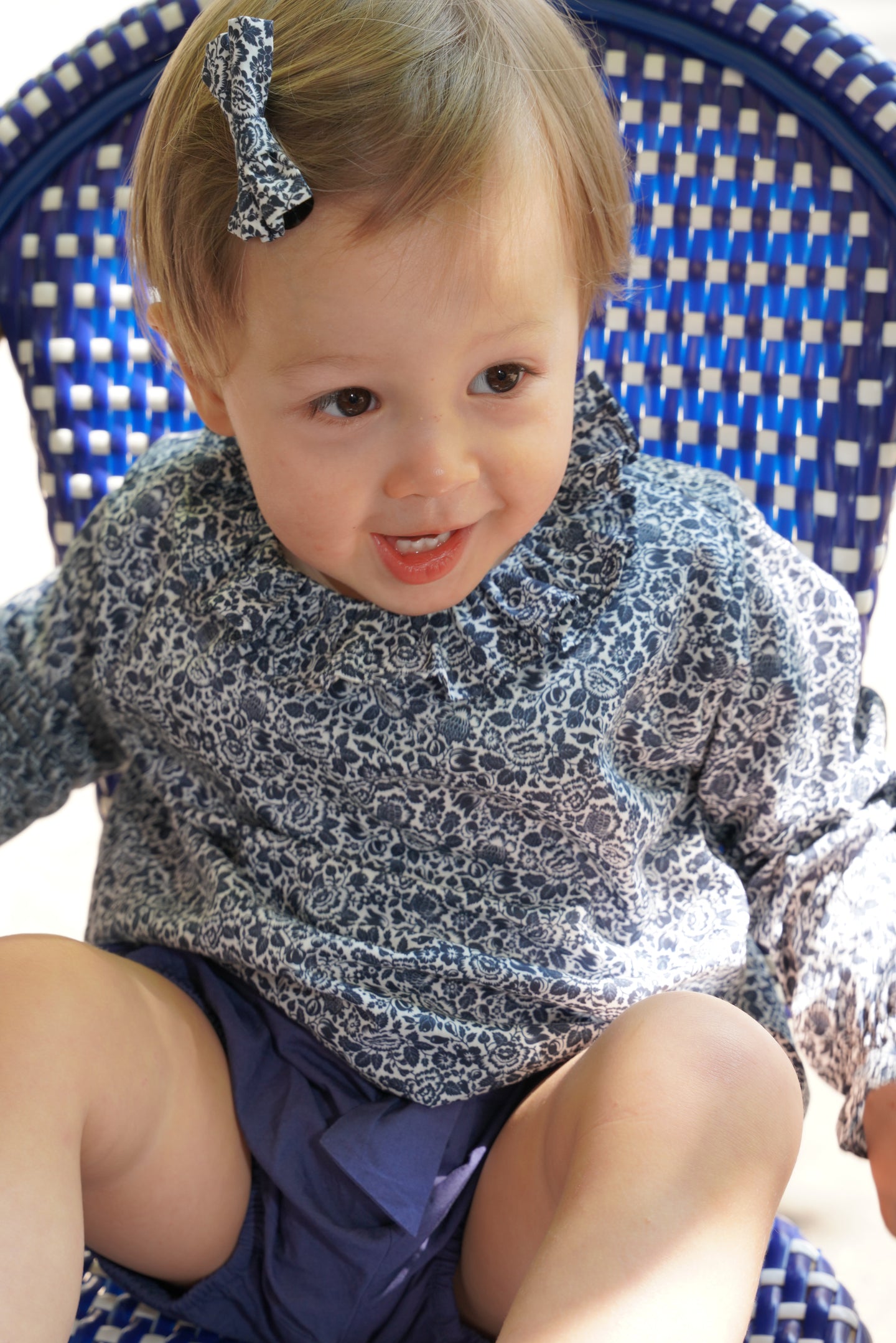 BLOUSE MINI CARMEN - LIBERTY BLEU