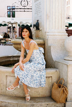 Charger l&#39;image dans la galerie, ROBE JEANNE - TOILE DE JOUY BLEU
