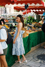 Charger l&#39;image dans la galerie, ROBE JEANNE - TOILE DE JOUY BLEU
