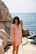 将图片加载到图库查看器，CHEMISE LOUIS - MAXI RAYURES SUNSHINE
