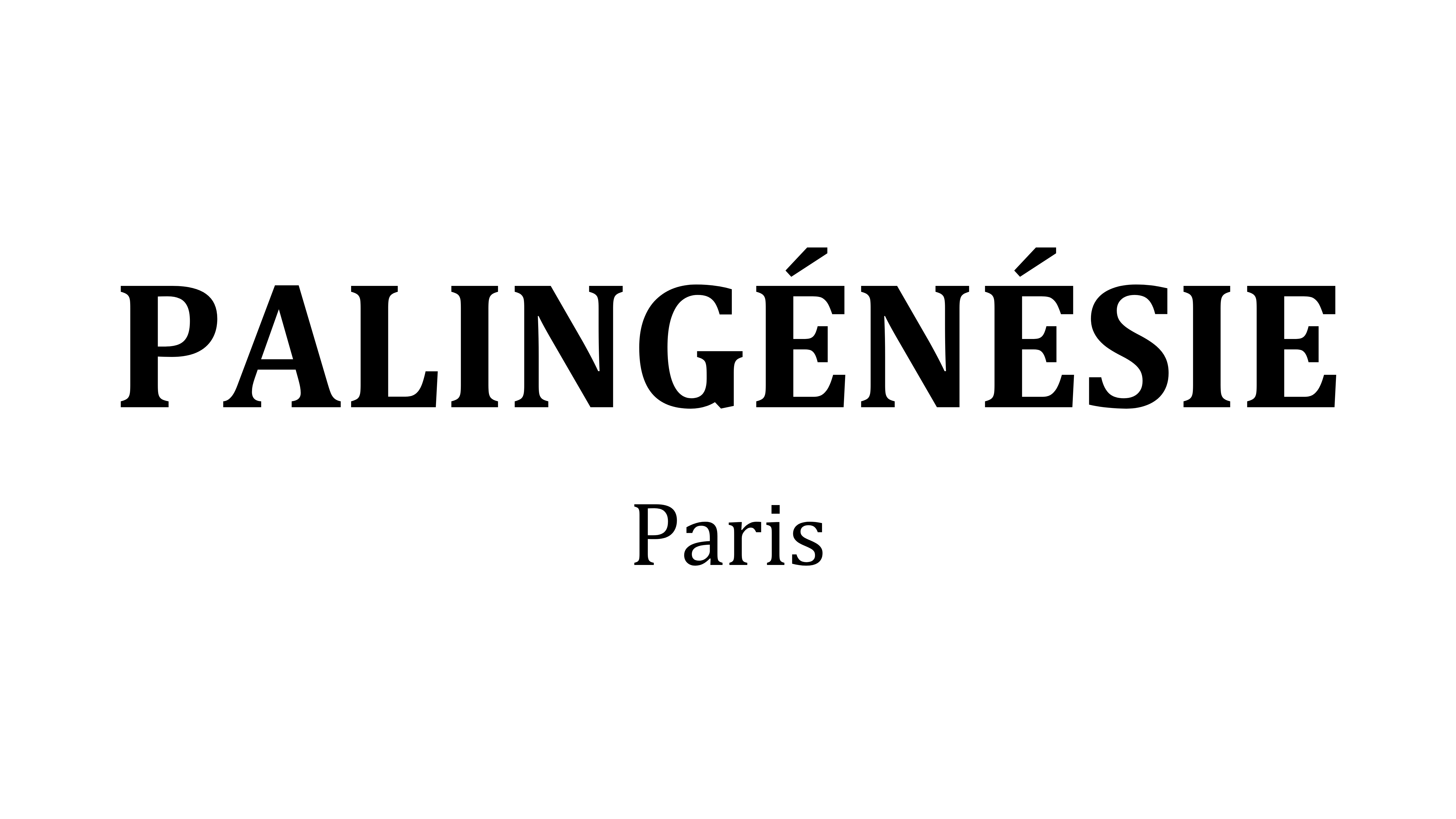 PALINGÉNÉSIE Paris logo