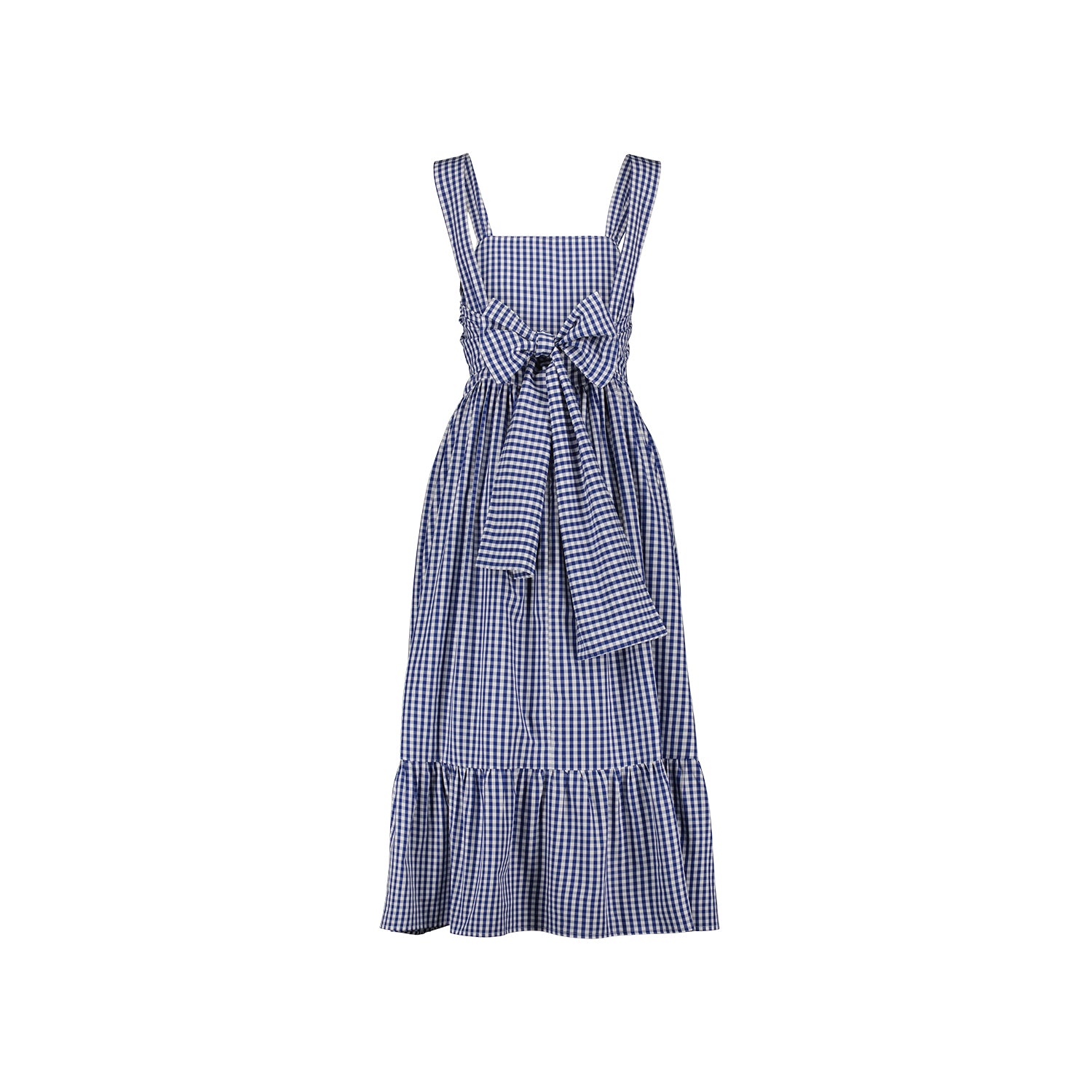 Robe Rebecca Minkoff Vichy Bleu - Taille M, Courte, Style Off The Shoulder, Occasion